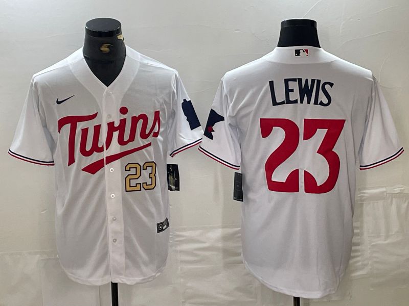 Men Minnesota Twins #23 Lewis White 2024 Nike Game MLB Jersey style 3